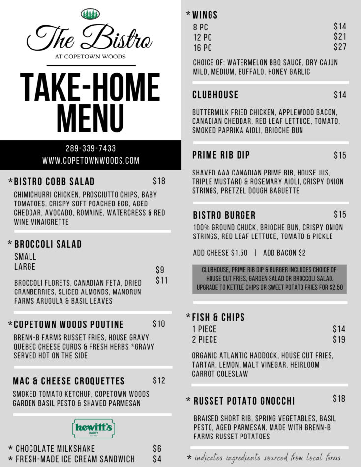 The store bistro menu